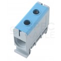 Listwa zaciskowa AL/CU 1x4-50mm2 160A niebieska na szynę DIN TH35