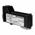 Listwa zaciskowa bezgwintowa LZB czarna 14-torowa 63A na szynę DIN TH35 (1x 25mm2 + 13x 2,5mm2) PAWBOL