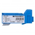 Listwa zaciskowa bezgwintowa LZB niebieska 14-torowa 63A na szynę DIN TH35 (1x 25mm2 + 13x 2,5mm2) PAWBOL