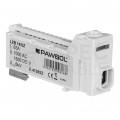 Listwa zaciskowa bezgwintowa LZB szara 14-torowa 63A na szynę DIN TH35 (1x 25mm2 + 13x 2,5mm2) PAWBOL