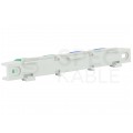 Listwa zaciskowa dzielona LZ N/Z 12-torowa niebiesko-zielona 80A na szynę DIN TH35 2x (6x 16mm2) PAWBOL