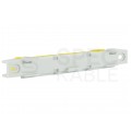 Listwa zaciskowa LZ 15-torowa żółta 80A na szynę DIN TH35 (15x 16mm2) PAWBOL