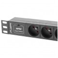 Listwa zasilająca RACK 10" 1U 3 gniazda z wtykiem C14 2m LANBERG