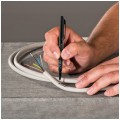 Marker dwustronny duo 2w1 0,5-1,0 mm czarny LYRA