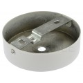 Maskownica sufitowa podsufitka 1x otwór 10mm metalowa biała fi:100mm ALKRI
