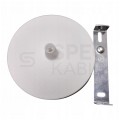 Maskownica sufitowa podsufitka 1x otwór 10mm z tworzywa biała fi:100mm ALKRI