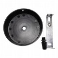 Maskownica sufitowa podsufitka 1x otwór 10mm z tworzywa czarna fi:100mm ALKRI