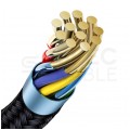 Mcdodo Kabel kątowy spiralny USB 3.0 typ-A kątowy / typ-C kątowy (wtyk / wtyk) CA-7310 czarny 1,8m