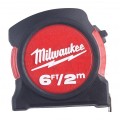 Miara zwijana metrówka 2m / 13mm nylon czarno-czerwona MILWAUKEE