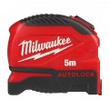 Miara zwijana metrówka 5m / 25mm AUTOLOCK nylon czarno-czerwona GEN 2 MILWAUKEE