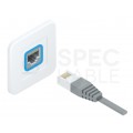 Moduł keystone RJ45 UTP kat.5e ekranowany beznarzędziowy SLIM biały Alantec