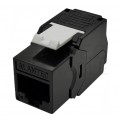Moduł keystone RJ45 UTP kat.5e ekranowany beznarzędziowy SLIM czarny Alantec