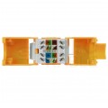 Moduł keystone RJ45 UTP kat.6 nieekranowany beznarzędziowy pomarańczowy NEKU