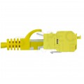 Moduł keystone RJ45 UTP kat.6 nieekranowany beznarzędziowy żółty NEKU