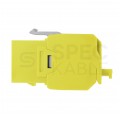 Moduł keystone RJ45 UTP kat.6 nieekranowany beznarzędziowy żółty NEKU