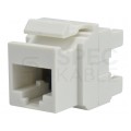 Moduł keystone RJ45 UTP kat.6 nieekranowany biały Molex