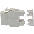 Moduł keystone RJ45 UTP kat.6 nieekranowany biały Molex