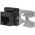 Moduł keystone RJ45 UTP kat.6 nieekranowany czarny Molex