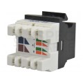 Moduł keystone RJ45 UTP kat.6 nieekranowany czarny Molex