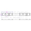 Moduł oświetleniowy 3x LED SMD 0,72W 12V 83lm/W czerwony z taśmą samoprzylepną IP67 MW-MLD-2835-3R-LENS