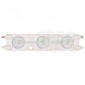 Moduł oświetleniowy 3x LED SMD 0,72W 12V 83lm/W czerwony z taśmą samoprzylepną IP67 MW-MLD-2835-3R-LENS