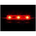 Moduł oświetleniowy 3x LED SMD 0,72W 12V 83lm/W czerwony z taśmą samoprzylepną IP68