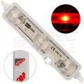 Moduł oświetleniowy 3x LED SMD 0,72W 12V 83lm/W czerwony z taśmą samoprzylepną IP68