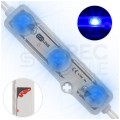 Moduł oświetleniowy 3x LED SMD 0,72W 12V 83lm/W niebieski z taśmą samoprzylepną IP68