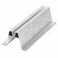 Mostek na blachę trapezową Uchwyt trapezowy aluminiowy szyna montażowa 300x70mm do paneli PV