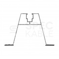 Mostek na blachę trapezową Uchwyt trapezowy aluminiowy szyna montażowa 400x70mm do paneli PV