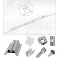 Mostek na blachę trapezową Uchwyt trapezowy aluminiowy szyna montażowa 400x70mm do paneli PV