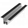 Mostek na blachodachówkę Uchwyt trapezowy aluminiowy szyna montażowa 400x60mm do paneli PV