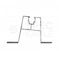 Mostek na blachodachówkę Uchwyt trapezowy aluminiowy szyna montażowa 400x60mm do paneli PV