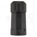 Mufa kablowa z dławikami na kable do 2x2,5mm2 hermetyczna IP68 PA66 prosta czarna NEKU