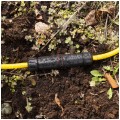 Mufa kablowa z dławikami na kable do 3x2,5mm2 hermetyczna IP68 PA66 prosta czarna NEKU