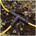 Mufa kablowa z dławikami na kable do 3x2,5mm2 hermetyczna IP68 PA66 trójnik czarna NEKU