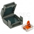 Mufa kablowa żelowa wielokrotnego użytku na 1 złączkę 0,2-4mm2 hermetyczna IPx8 ShellBOX MJBF-113