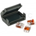 Mufa kablowa żelowa wielokrotnego użytku na 3 złączkę 0,2-4mm2 hermetyczna IPx8 ShellBOX MJBF-332
