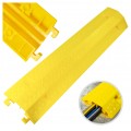 Najazd kablowy żółty próg ochronny PE (polietylen) osłona kabli 2 kanały (do 6 ton) 97cm