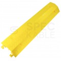 Najazd kablowy żółty próg ochronny PE (polietylen) osłona kabli 2 kanały (do 6 ton) 97cm NEKU