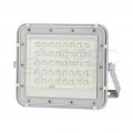 Naświetlacz LED SMD 10W 800lm 6400K 6000mAh IP65 biały barwa CW biała zimna z panelem solarnym VT-80W-W V-TAC