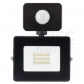 Naświetlacz LED SMD KASTEL 10W 800lm 4000K IP65 czarny, z czujnikiem ruchu PIR NW BEMKO