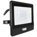 Naświetlacz, projektor LED SMD 30W 2340lm 6500K IP65 czarny z czujnikiem ruchu, przewód 1m barwa CW biała zimna V-TAC SAMSUNG VT-138S-1-B 5 LAT GWARANCJI