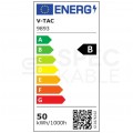 Naświetlacz, projektor LED SMD 50W 9250lm 6500K IP65 czarny barwa CW biała zimna V-TAC VT-4456