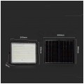 Naświetlacz solarny naścienny LED z czujnikiem zmierzchu 20W 1800lm 4000K 16000mAh czarny barwa NW biała neutralna V-TAC VT-180W