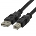 NEKU Kabel drukarkowy USB 2.0 A / B (wtyk / wtyk) czarny 1,8m