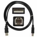 NEKU Kabel drukarkowy USB 2.0 A / B (wtyk / wtyk) czarny 3m