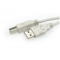 NEKU Kabel drukarkowy USB 2.0 A / B (wtyk / wtyk) szary 3m