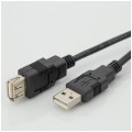 NEKU Kabel przedłużacz USB 2.0 A (wtyk / gniazdo) czarny 0,8m