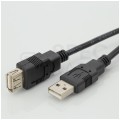 NEKU Kabel przedłużacz USB 2.0 A (wtyk / gniazdo) czarny 3m